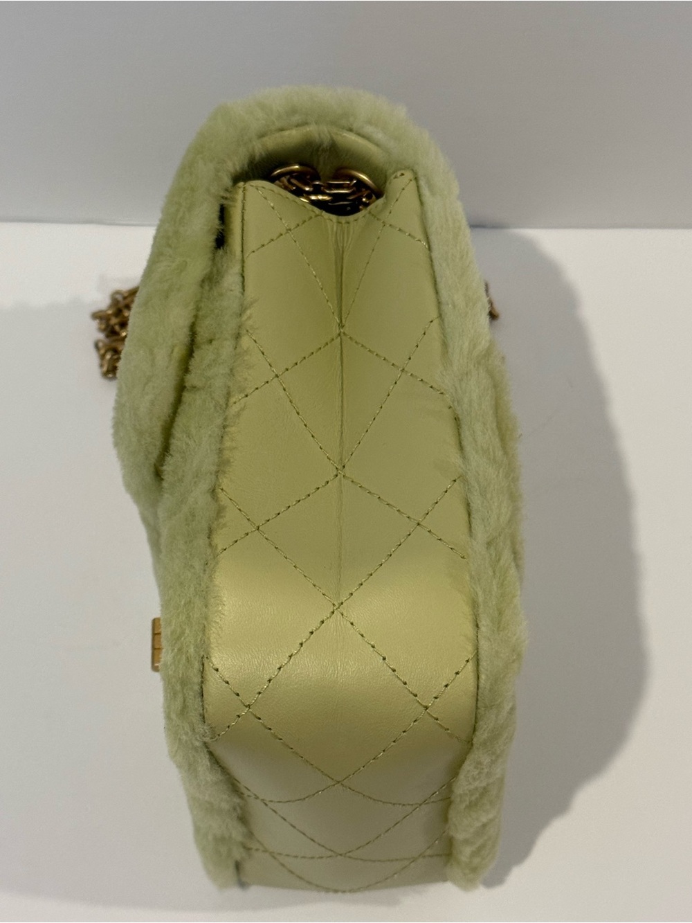 CHANEL 2.55 Shearling and Leather Shearling Fur Reissue Shoulder/Crossbody Bag - Picture 3 of 12